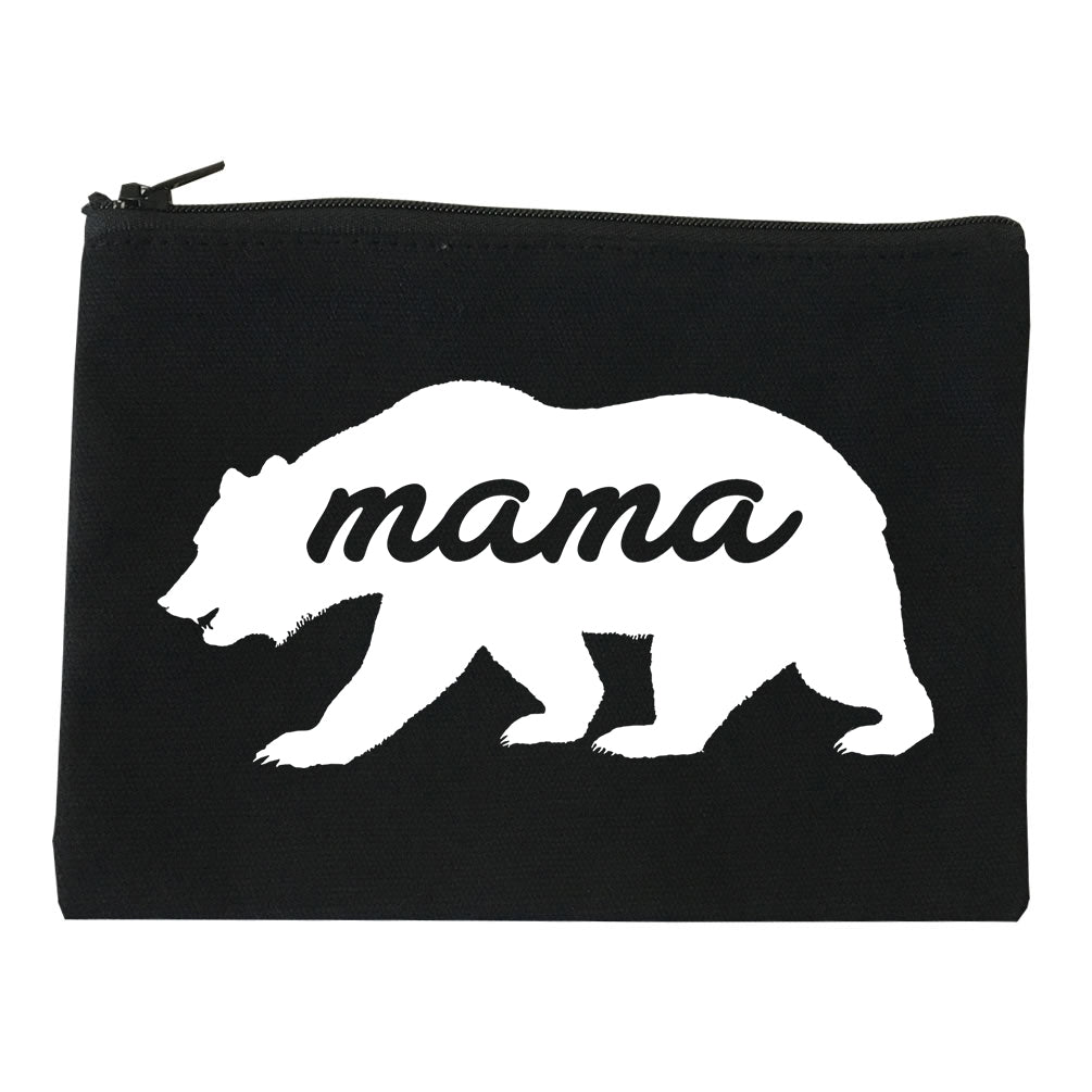 Mama Bear Animal black Makeup Bag