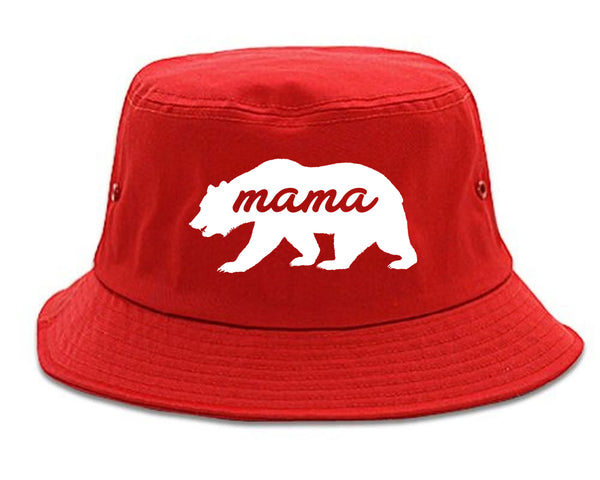 Mama Bear Animal red Bucket Hat