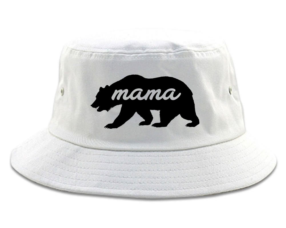 Mama Bear Animal white Bucket Hat