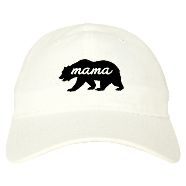 Mama Bear Animal white dad hat