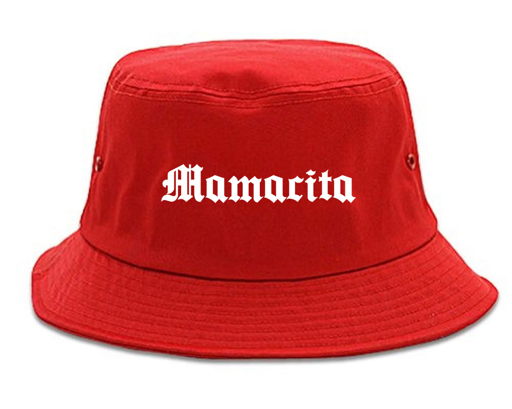 Mamacita Mama Mom Life red Bucket Hat