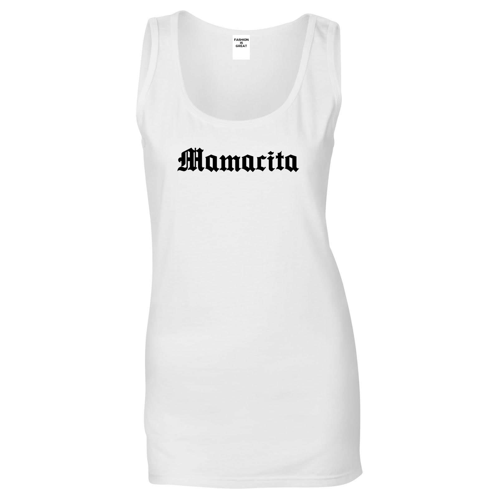 Mamacita Mama Mom Life White Womens Tank Top