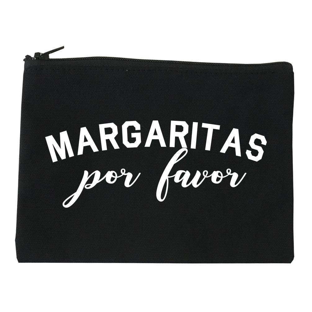 Margaritas Por Favor Spanish Vacation Black Makeup Bag