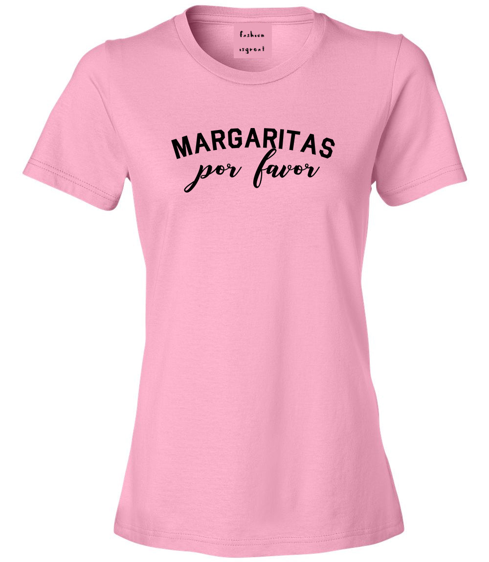 Margaritas Por Favor Spanish Vacation Pink T-Shirt