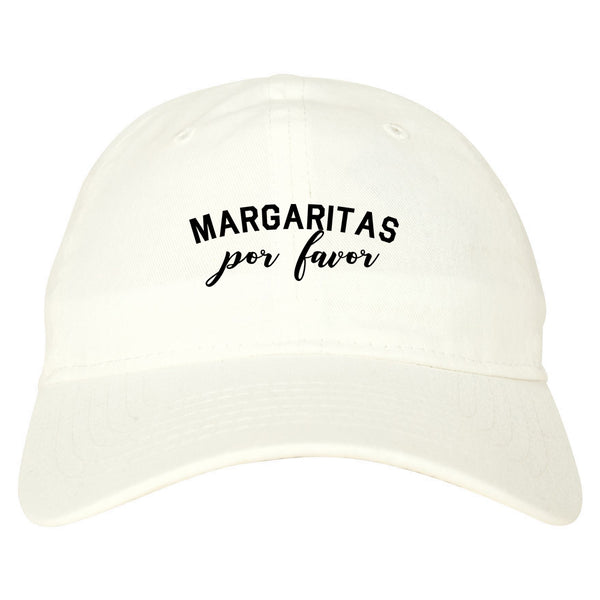 Margaritas Por Favor Spanish Vacation White Dad Hat