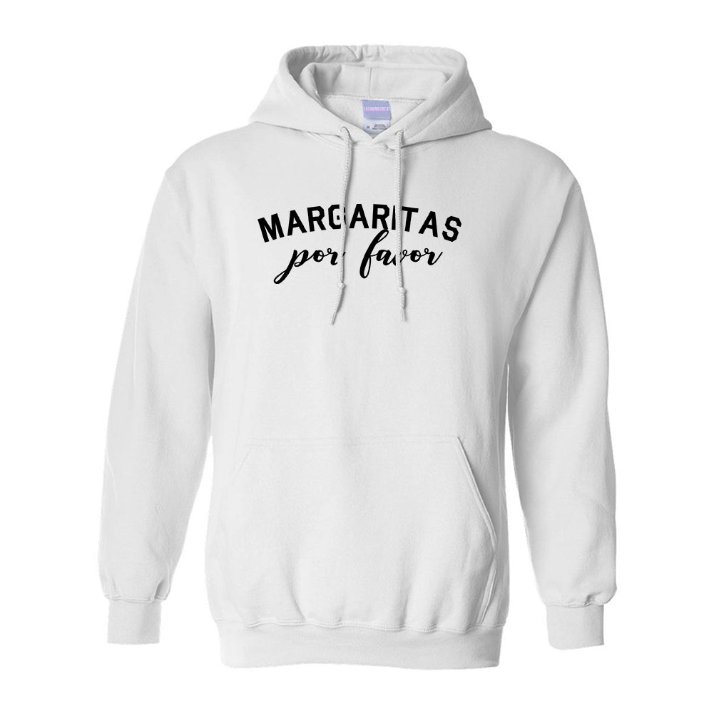 Margaritas Por Favor Spanish Vacation White Pullover Hoodie