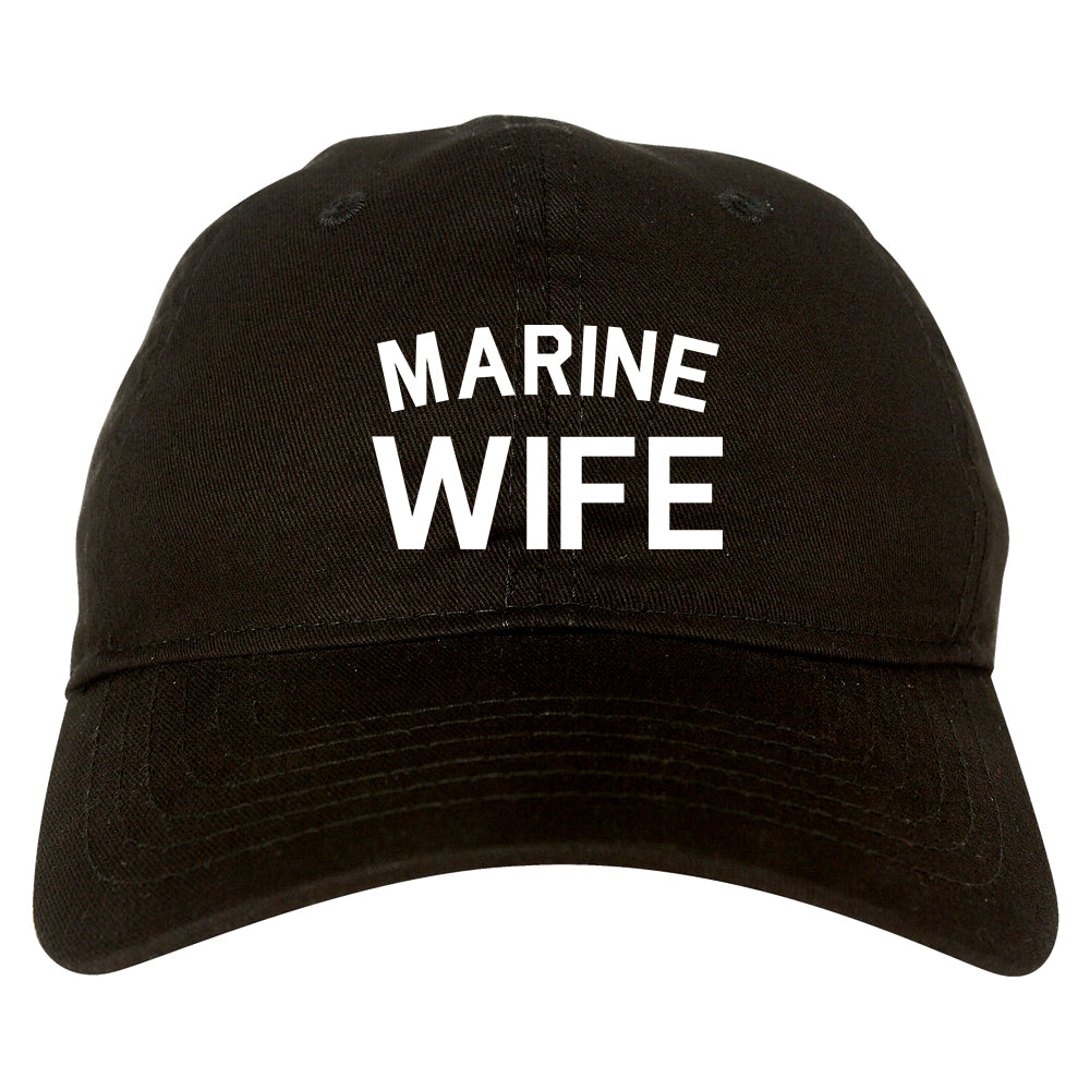 Marine Wife Wifey Black Dad Hat