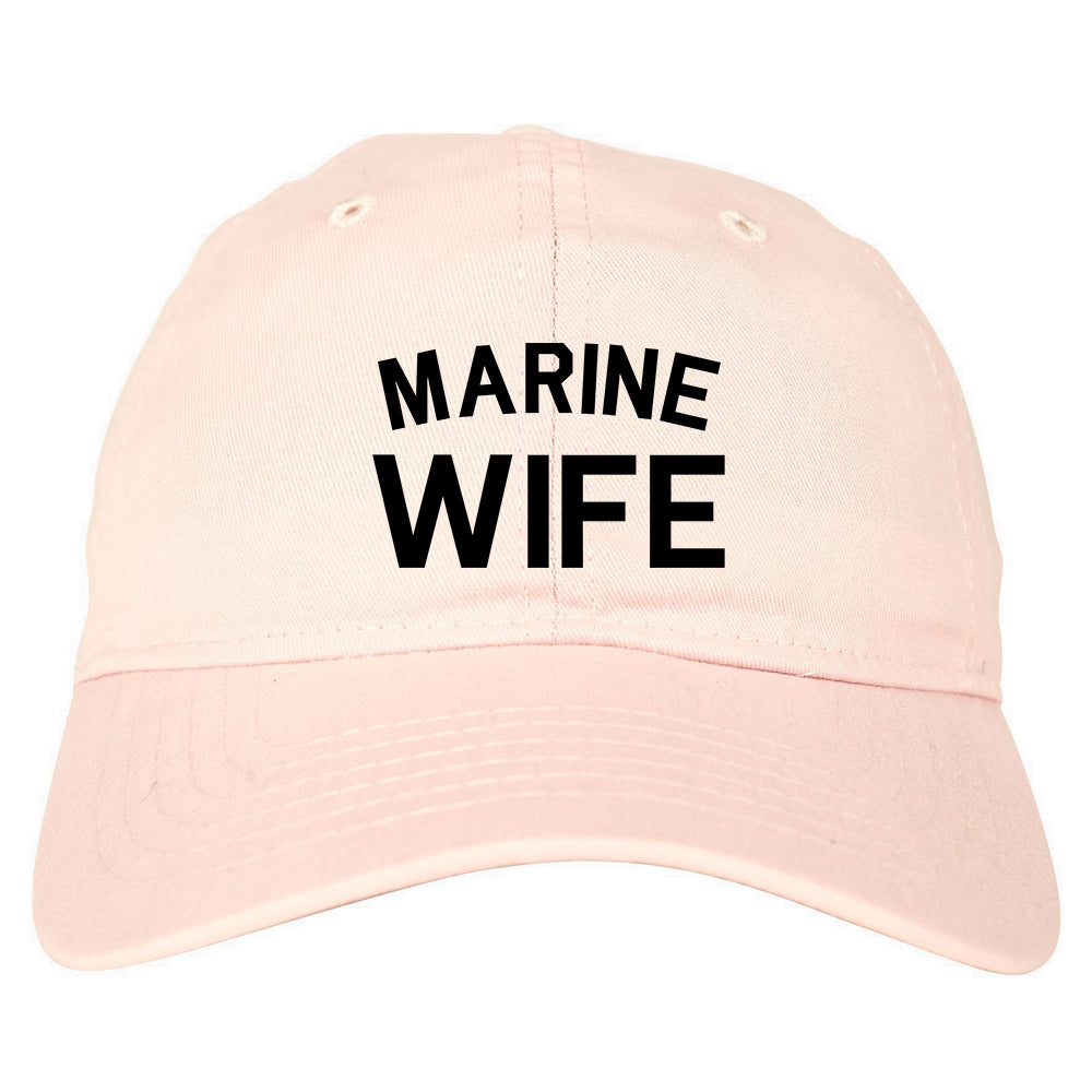 Marine Wife Wifey Pink Dad Hat