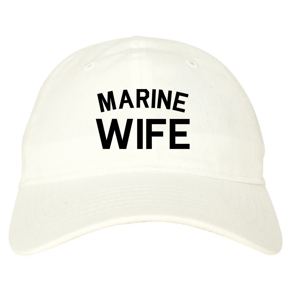 Marine Wife Wifey White Dad Hat