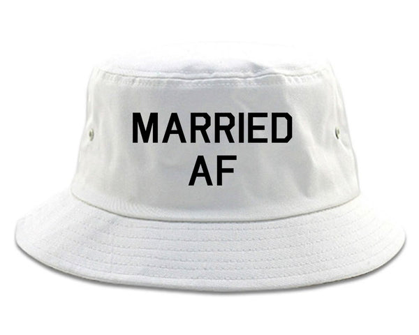 Married AF Wedding white Bucket Hat