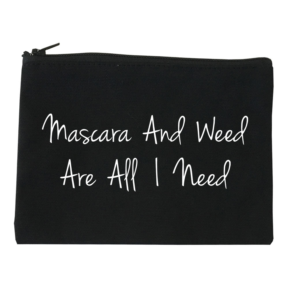 Mascara And Weed All I Need Makeup Bag Red