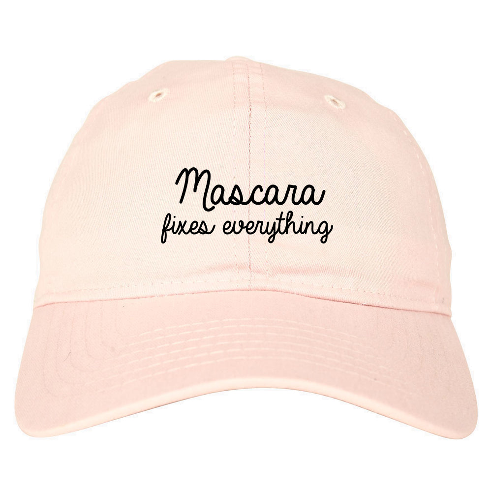 Mascara Fixes Everything Pink Dad Hat