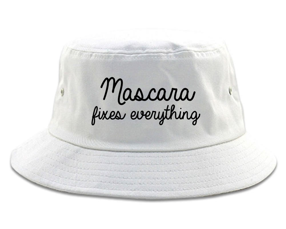 Mascara Fixes Everything White Bucket Hat