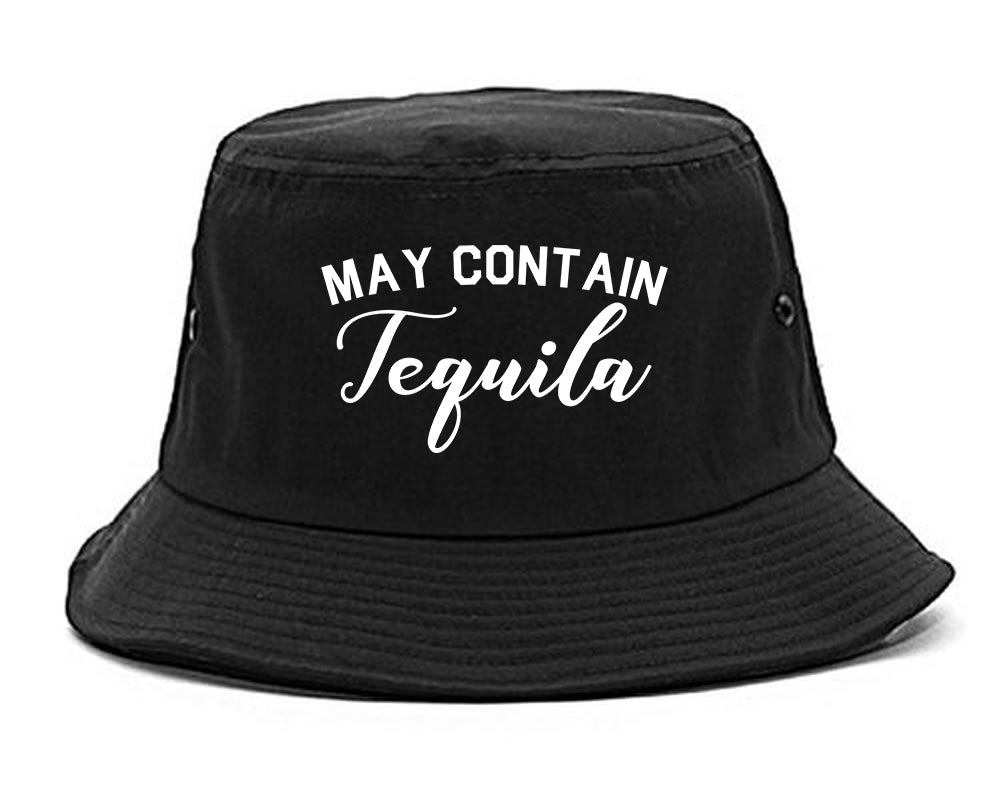 May Contain Tequila Mexico Vacation Black Bucket Hat