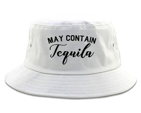 May Contain Tequila Mexico Vacation White Bucket Hat