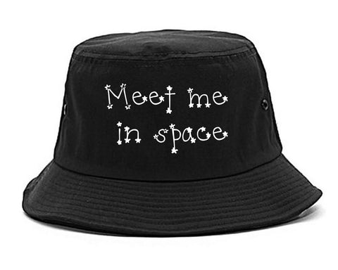 Meet Me In Space Bucket Hat Black