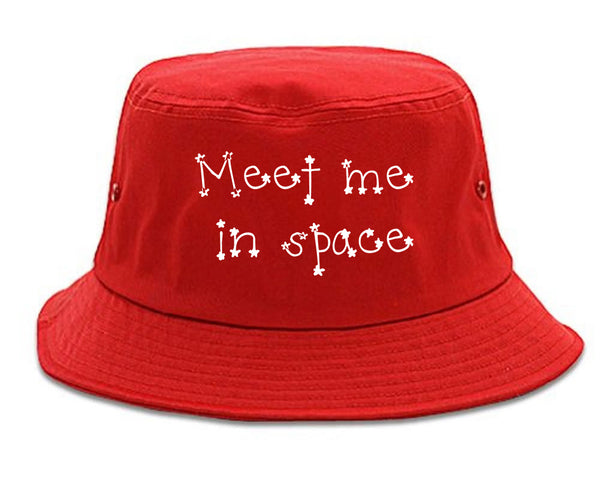 Meet Me In Space Bucket Hat Red