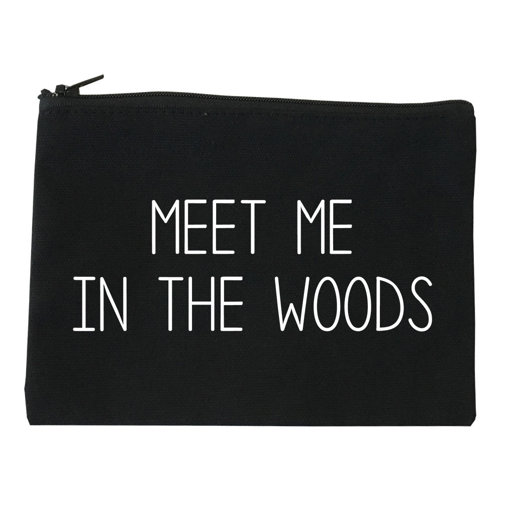 Meet Me In The Woods Black Makeup Bag