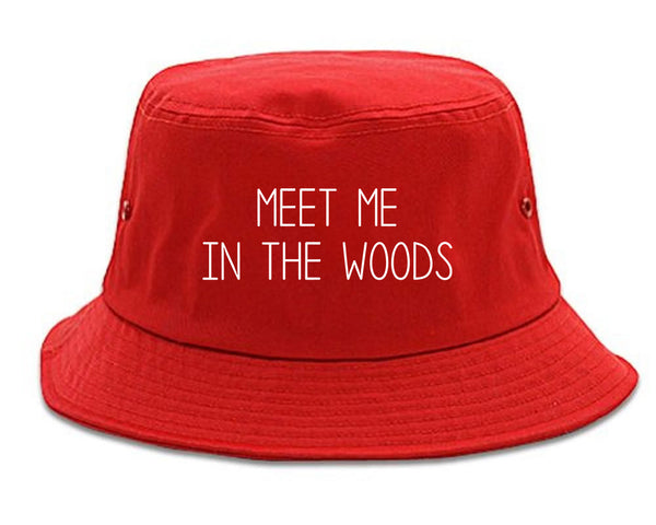 Meet Me In The Woods Red Bucket Hat