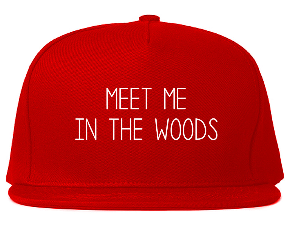Meet Me In The Woods Red Snapback Hat