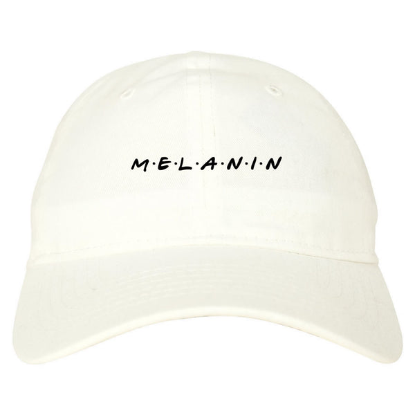 Melanin Friends Magic Dad Hat White