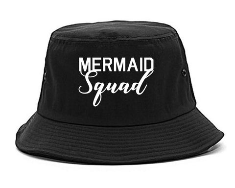 Mermaid Squad Bachelorette Party Black Bucket Hat