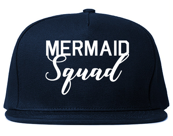 Mermaid Squad Bachelorette Party Blue Snapback Hat
