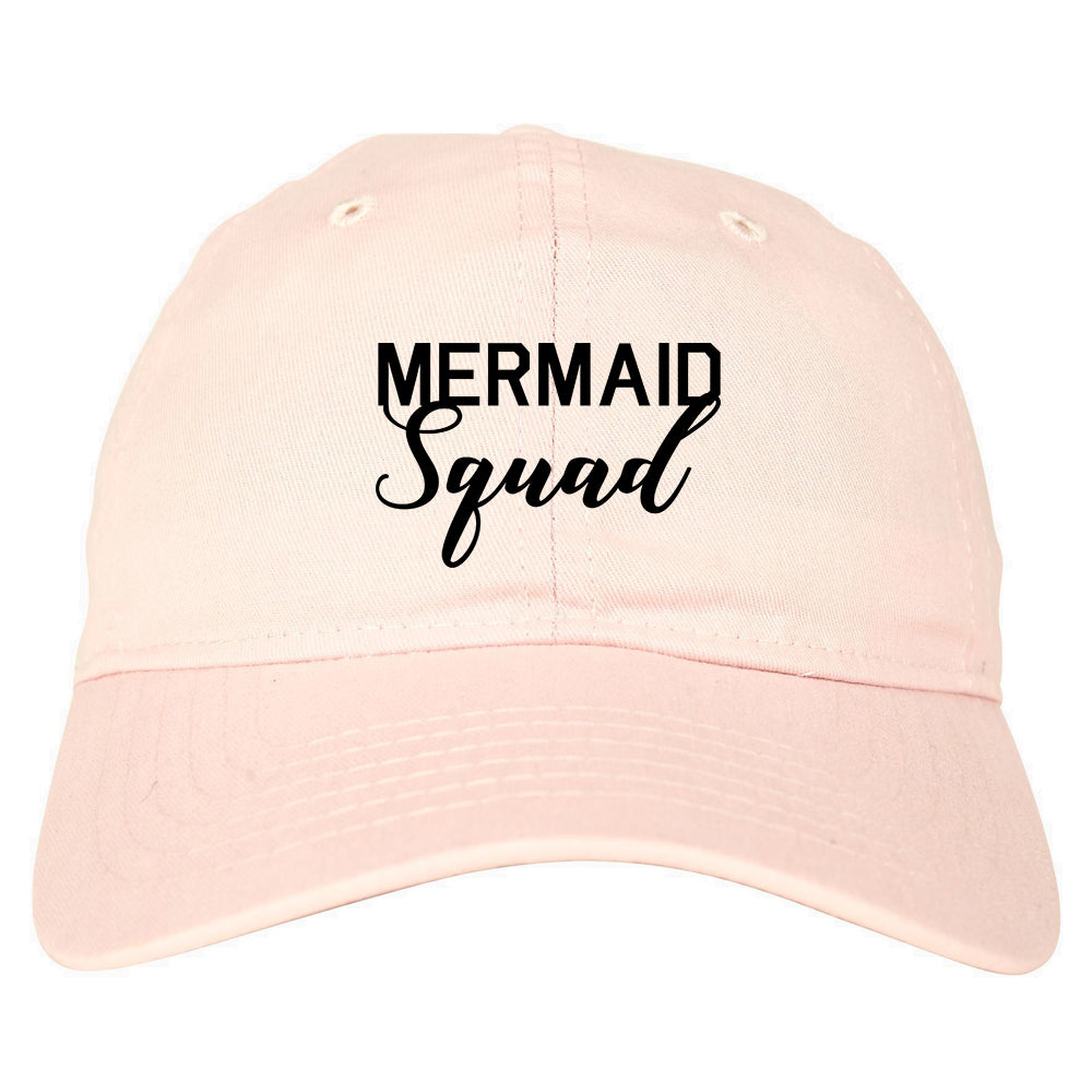 Mermaid Squad Bachelorette Party Pink Dad Hat