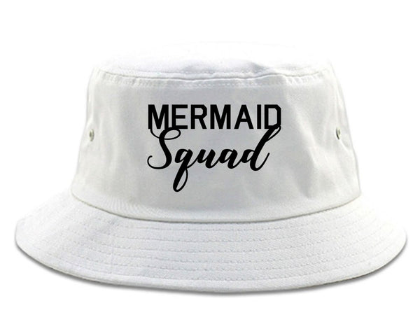 Mermaid Squad Bachelorette Party White Bucket Hat