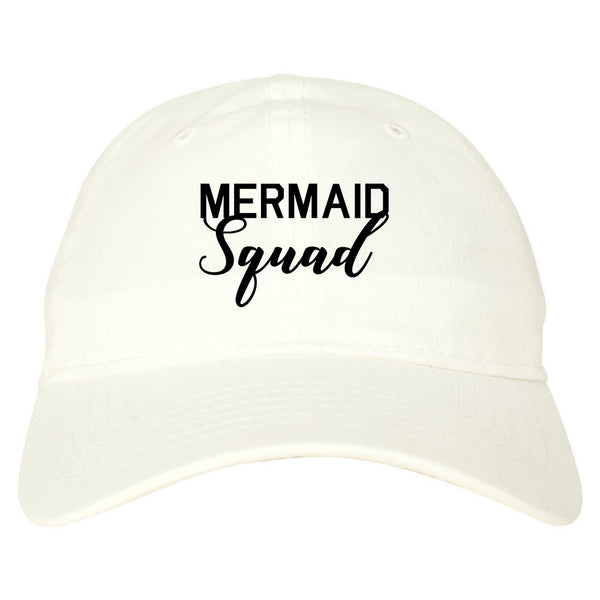 Mermaid Squad Bachelorette Party White Dad Hat