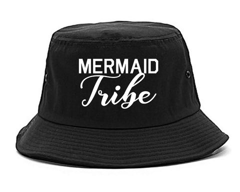 Mermaid Tribe Bachelorette Party Black Bucket Hat