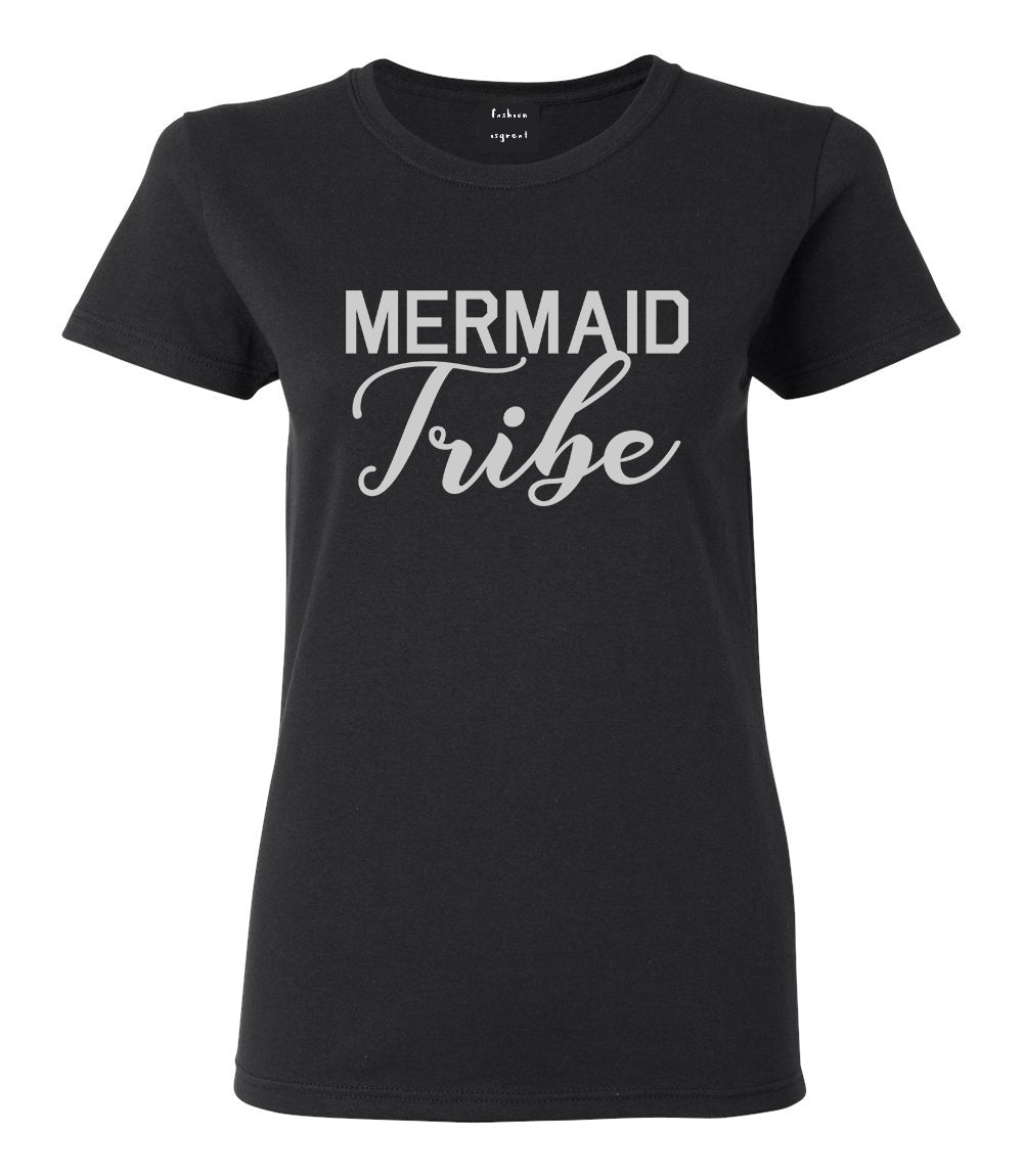 Mermaid Tribe Bachelorette Party Black T-Shirt