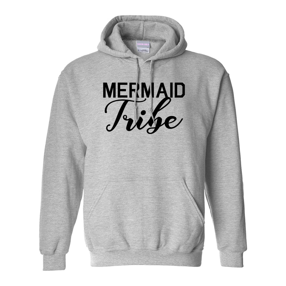 Mermaid Tribe Bachelorette Party Grey Pullover Hoodie
