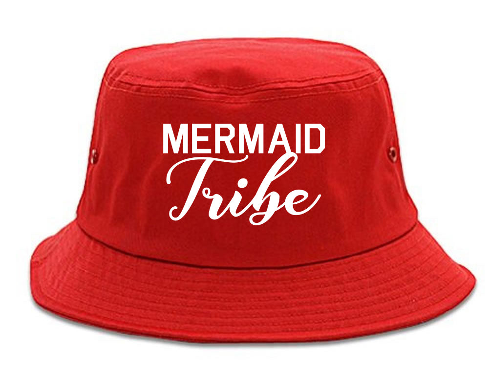 Mermaid Tribe Bachelorette Party Red Bucket Hat