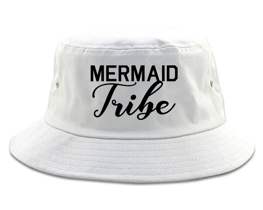 Mermaid Tribe Bachelorette Party White Bucket Hat