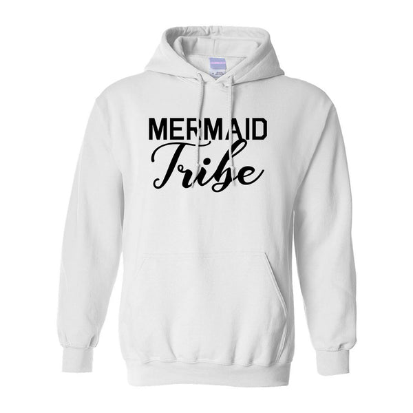Mermaid Tribe Bachelorette Party White Pullover Hoodie