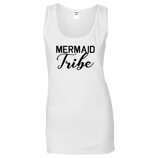 Mermaid Tribe Bachelorette Party White Tank Top