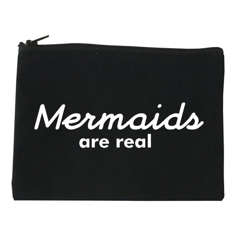 Mermaids Are Real Makeup Bag Red