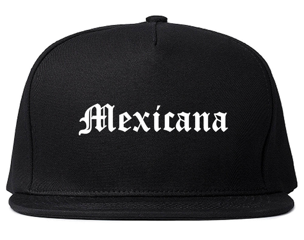 Mexicana Mexican Snapback Hat Black
