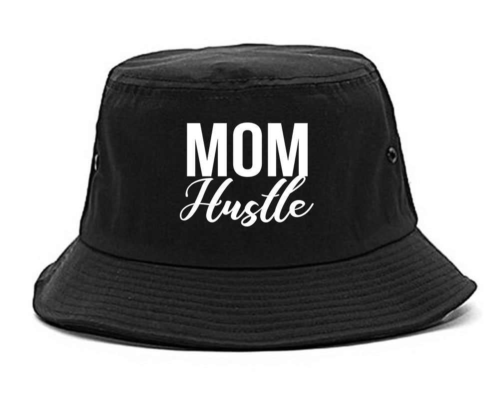 Mom Hustle Mother Life Black Bucket Hat