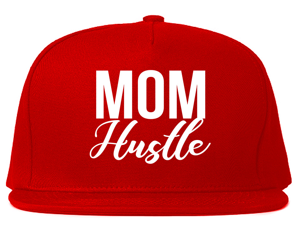 Mom Hustle Mother Life Red Snapback Hat