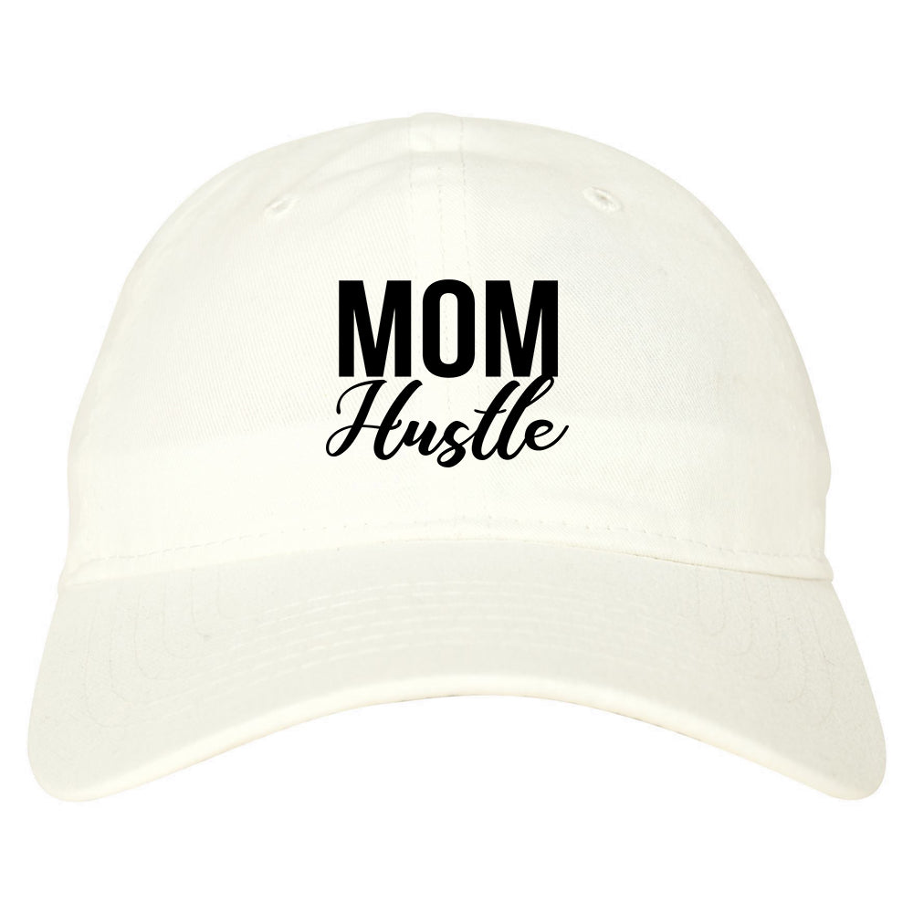 Mom Hustle Mother Life White Dad Hat