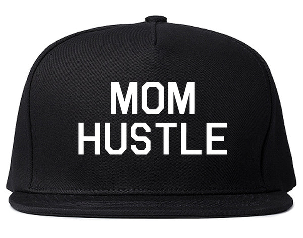 Mom Hustle Black Snapback Hat