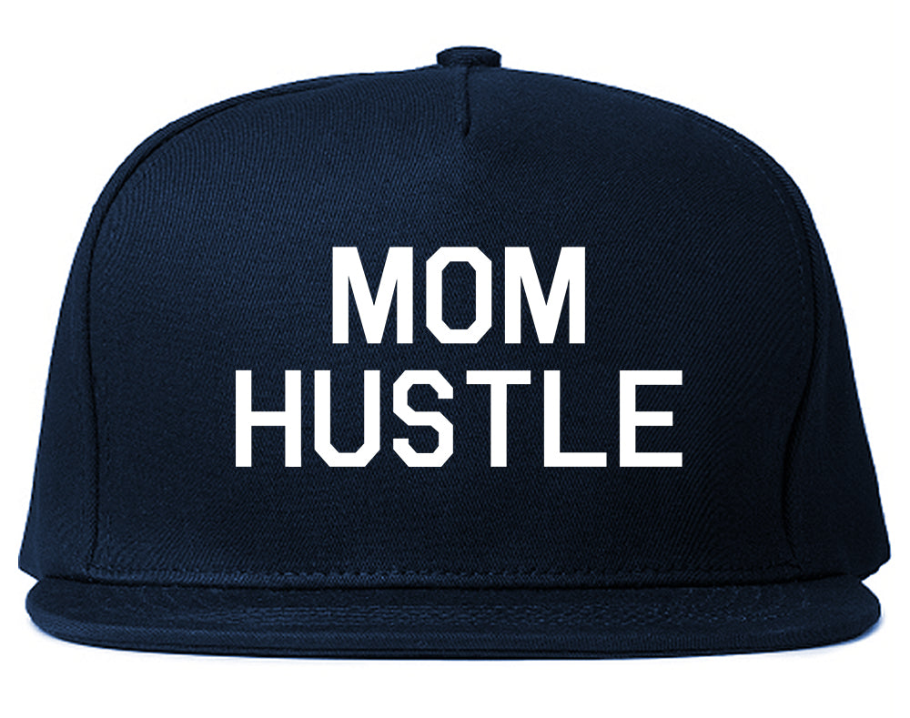 Mom Hustle Blue Snapback Hat