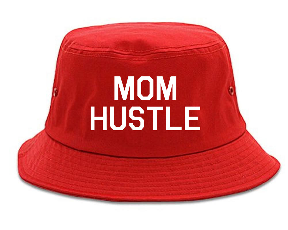 Mom Hustle red Bucket Hat