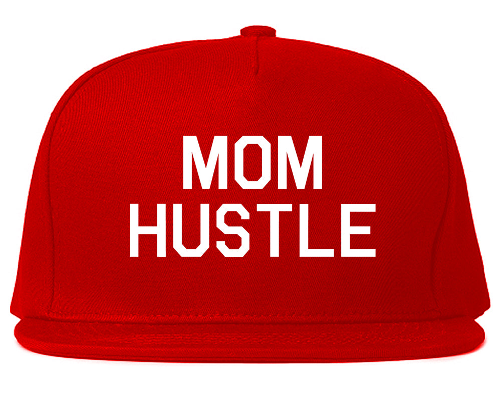 Mom Hustle Red Snapback Hat