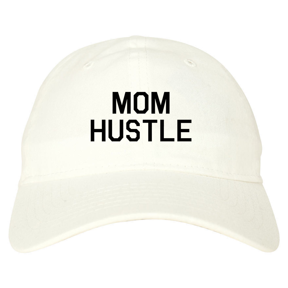 Mom Hustle white dad hat