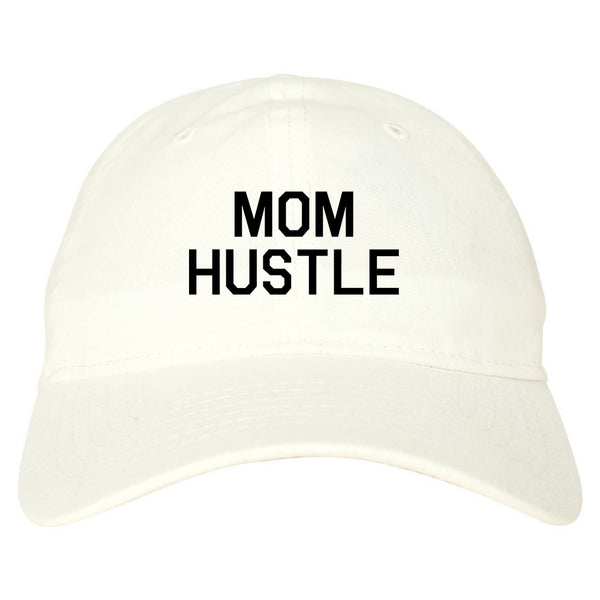 Mom Hustle white dad hat