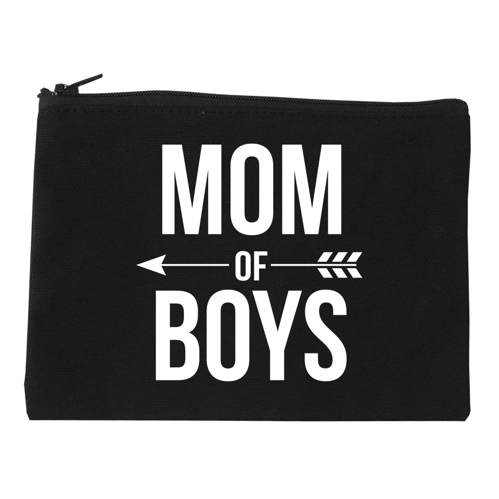 Mom Of Boys Arrow black Makeup Bag