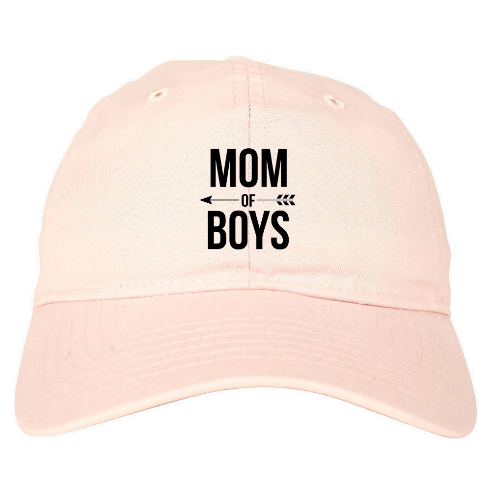 Mom Of Boys Arrow pink dad hat